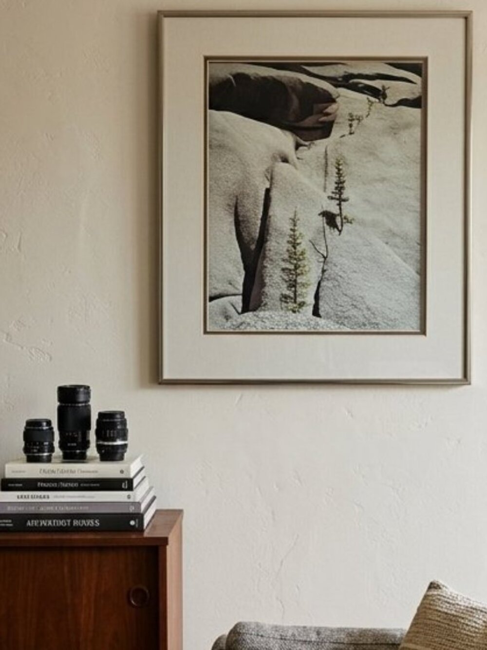 Wall Art Hanging Print Picture Winter Scene Snow on Mountains Home Decor